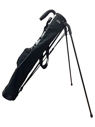 JEF World of Golf JR1256 Pitch & Putt Sunday Bag with Stand & Handle, Black