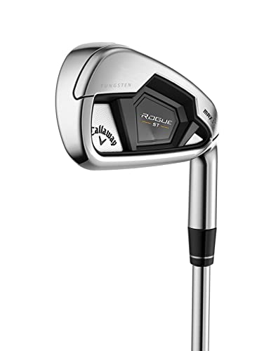 Callaway Golf Rogue ST MAX OS Individual Iron (Left Hand, Steel Shaft, Regular Flex, 5 Iron)