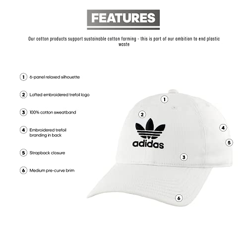adidas Originals Mens Modern Relaxed Fit Strapback Cap