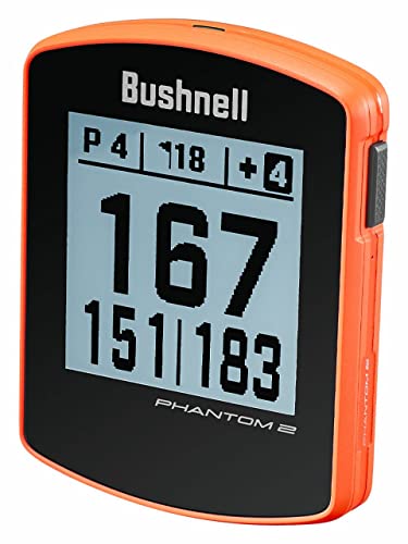 Télémètre GPS Bushnell Phantom 2 Golf avec support magnétique (noir/orange)