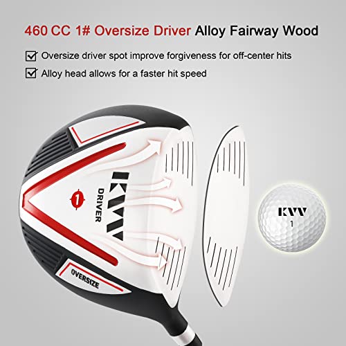 KVV Men's Complete Golf Clubs Package Set