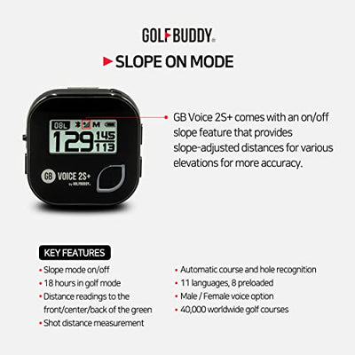Golf Buddy Voice 2 SE+ Talking GPS Rangefinder