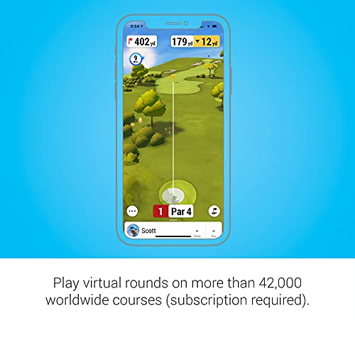 Garmin Approach R10, moniteur de lancement de golf portable, emportez votre jeu à la maison, à l'intérieur ou au practice, jusqu'à 10 heures d'autonomie.