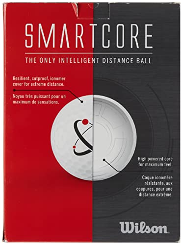 Wilson Smart Core Golf Ball - Pack of 24 (White)