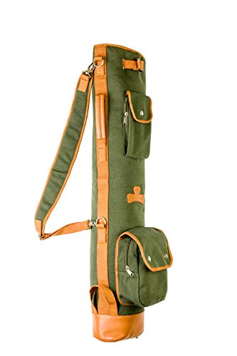 Thorza Vintage Canvas and Leather Golf Sunday Bag