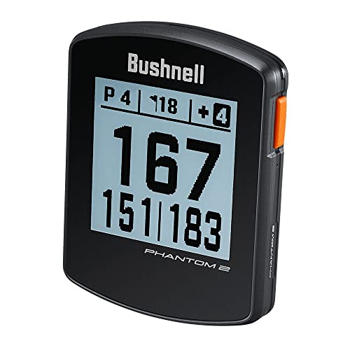Bushnell Phantom 2 Golf GPS Rangefinder with Magnetic Mount (Black/Black))