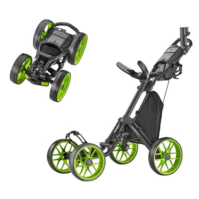 CaddyTek 4 Wheel Golf Push Cart