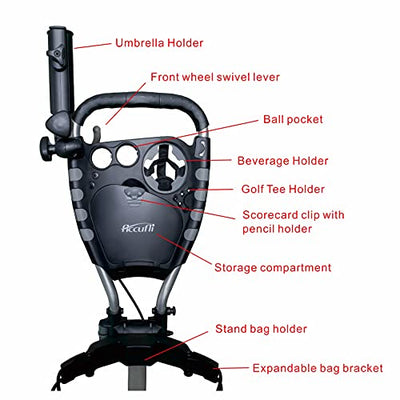 Chariot de golf Accufli Trio