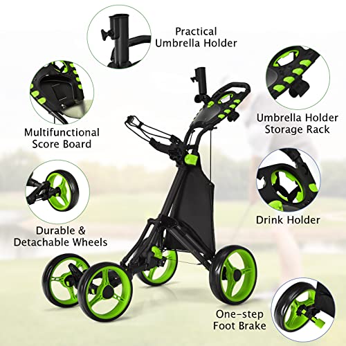 Chariot de golf push-pull Tangkula