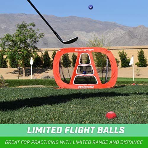 Balles d'entraînement de golf en mousse GoSports - Sensation réaliste et vol limité - Doux pour l'entraînement en intérieur ou en extérieur - Choisissez entre un lot de 16 ou un lot de 64