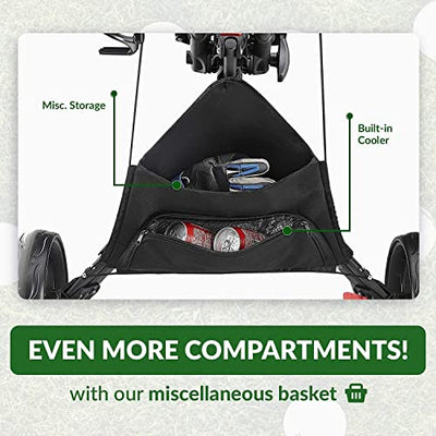 CaddyTek 4 Wheel Golf Push Cart
