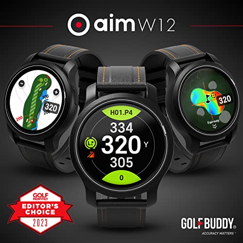 GOLFBUDDY aim W12 Advanced Golf GPS Smartwatch
