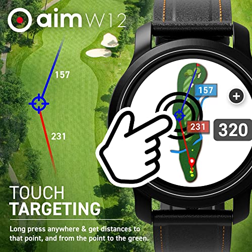 GOLFBUDDY aim W12 Advanced Golf GPS Smartwatch