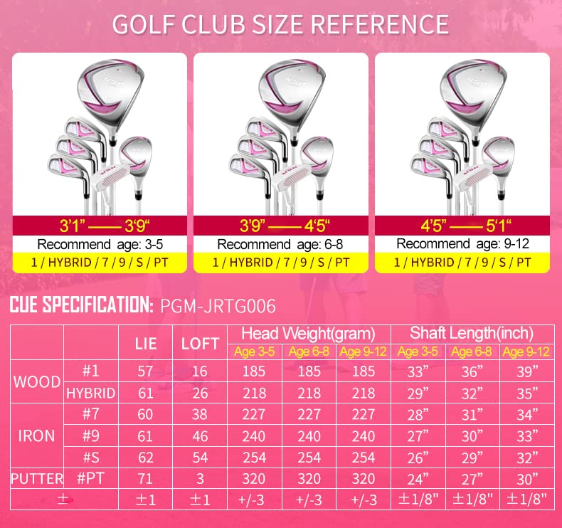 PGM Junior Golf Club Complete Set